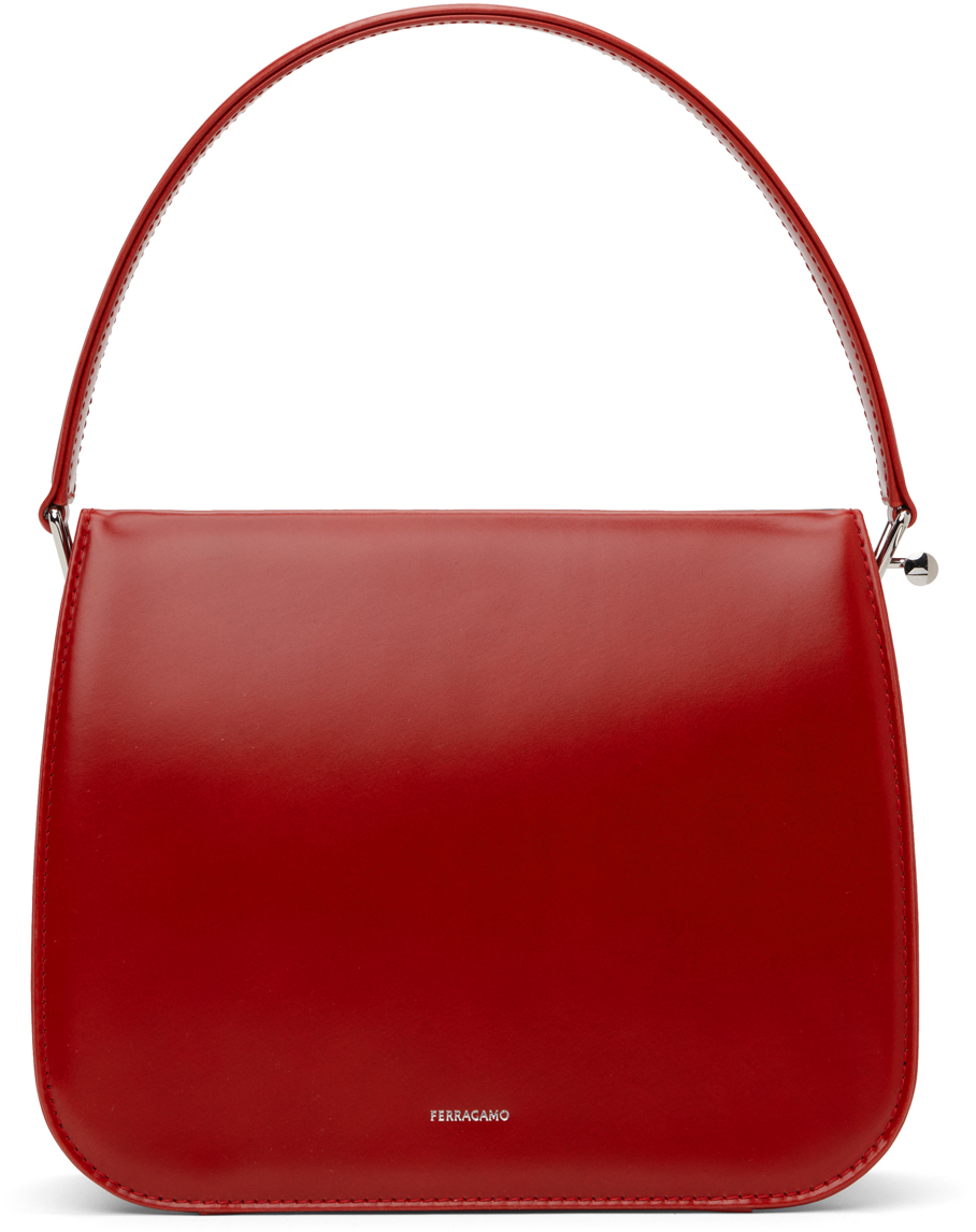 Красная маленькая сумка в рамке Ferragamo