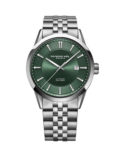 Часы Фрилансер, 42 мм Raymond Weil, цвет Green цена и фото