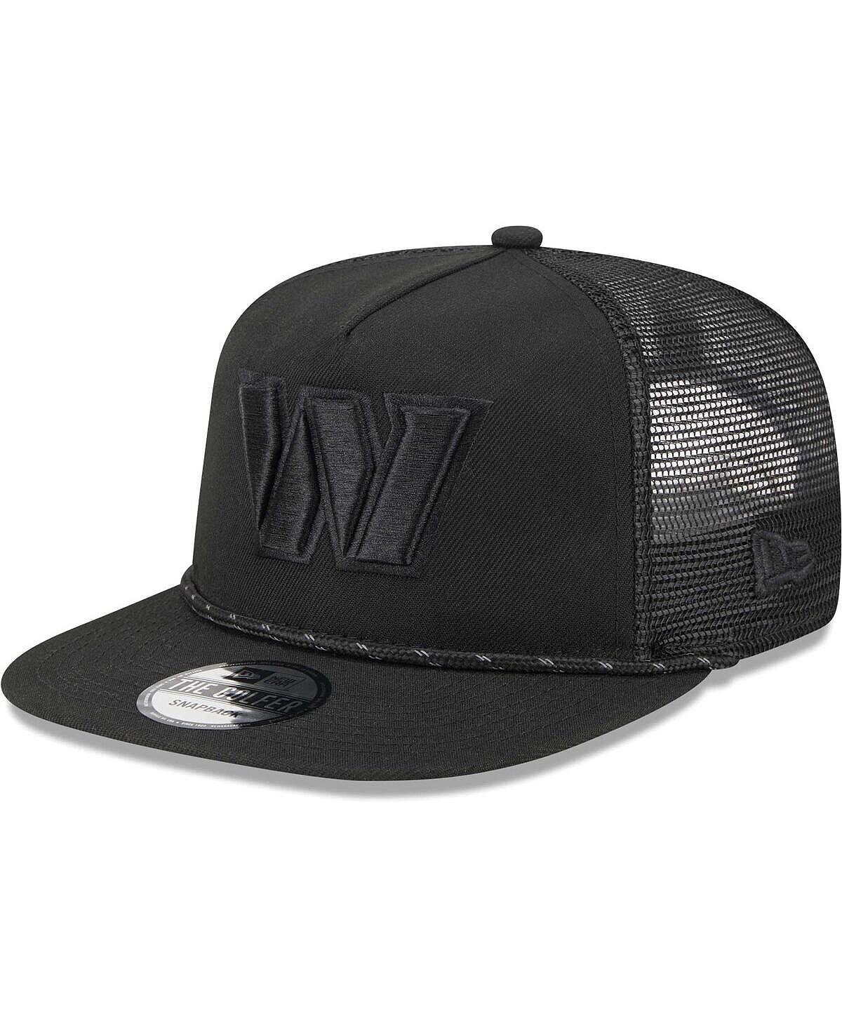 

Мужская черная кепка Washington Commanders Illumination Golfer Snapback Trucker New Era
