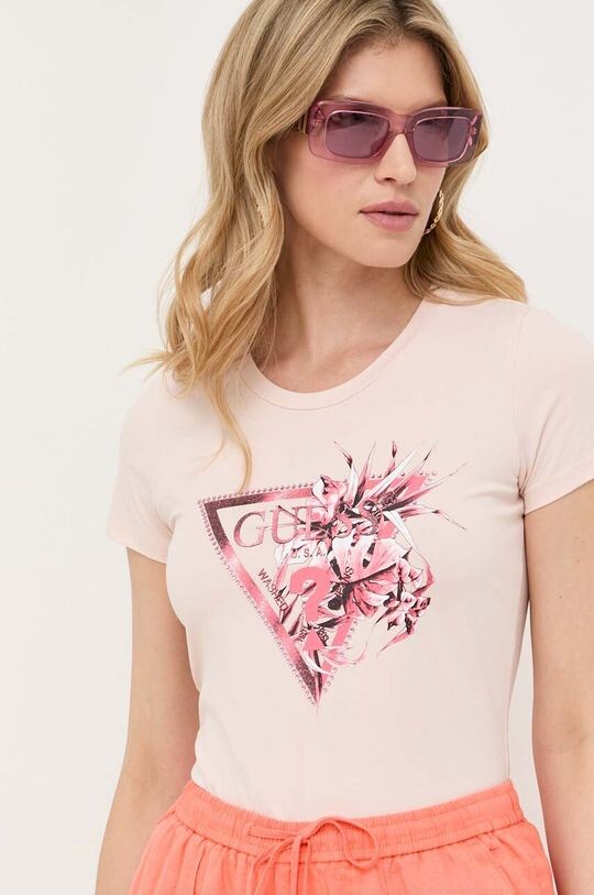 

Футболка Guess, розовый