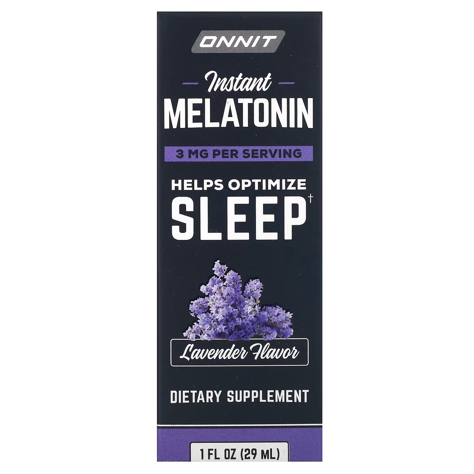 цена Пищевая добавка Onnit Instant Melatonin Lavender 3 мг, 29 мл