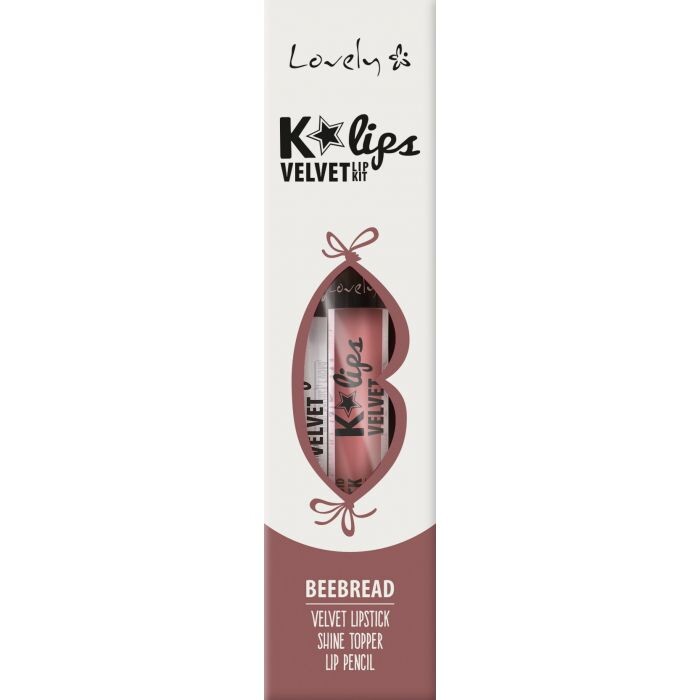 

Набор косметики Set Labial K'Lips Velvet Lovely Makeup, 4 Beebread