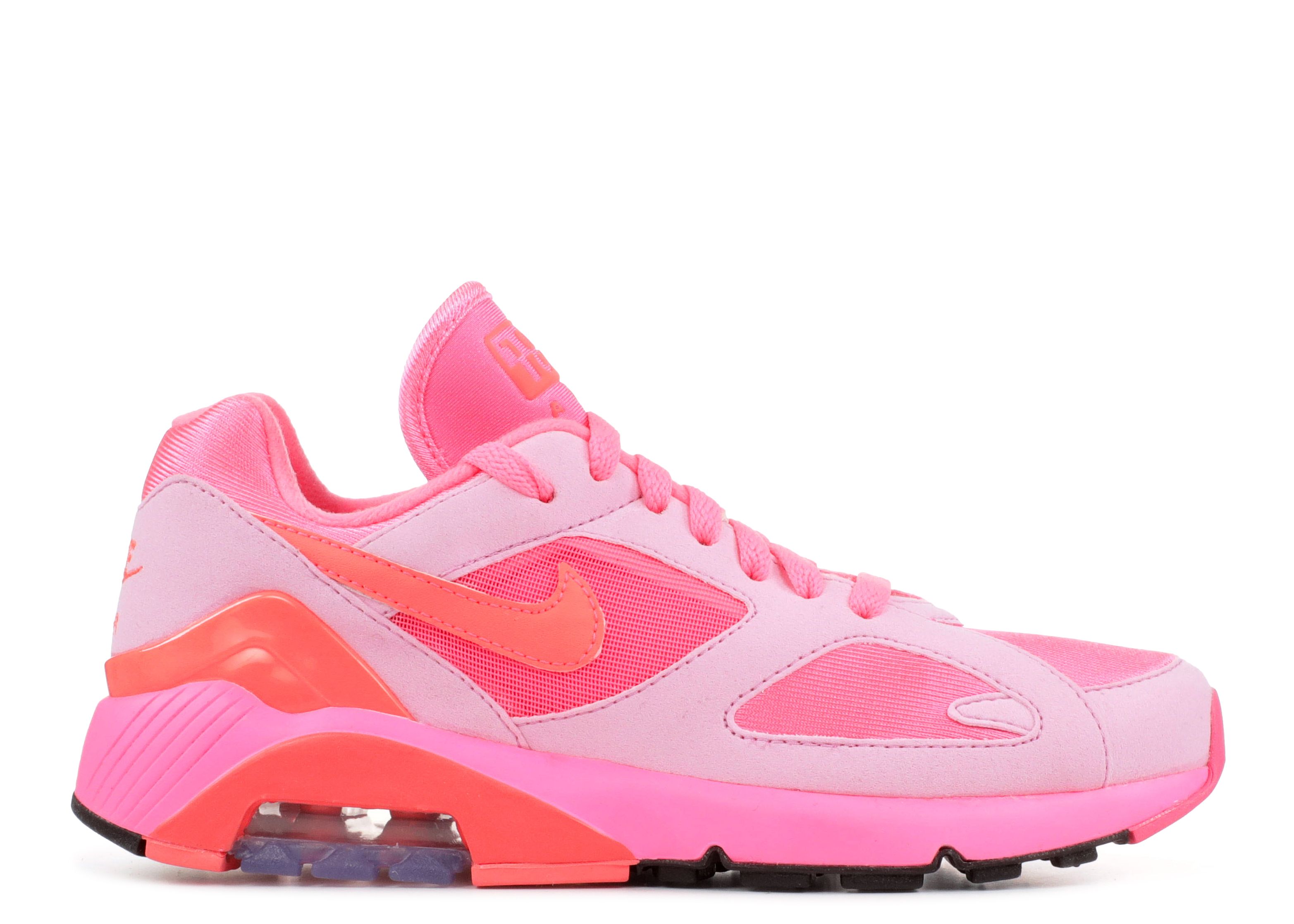 Кроссовки Nike Comme Des Garçons X Air Max 180 'Triple Pink', розовый кроссовки nike comme des garçons x air force 1 mid triple black черный