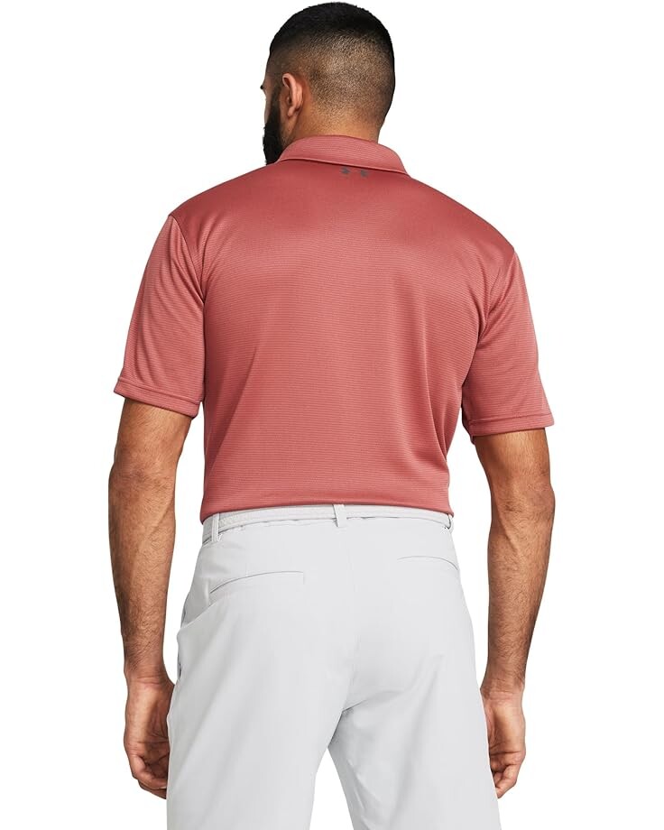 

Поло Under Armour Golf Tech Polo, цвет Sedona Red/Pitch Gray