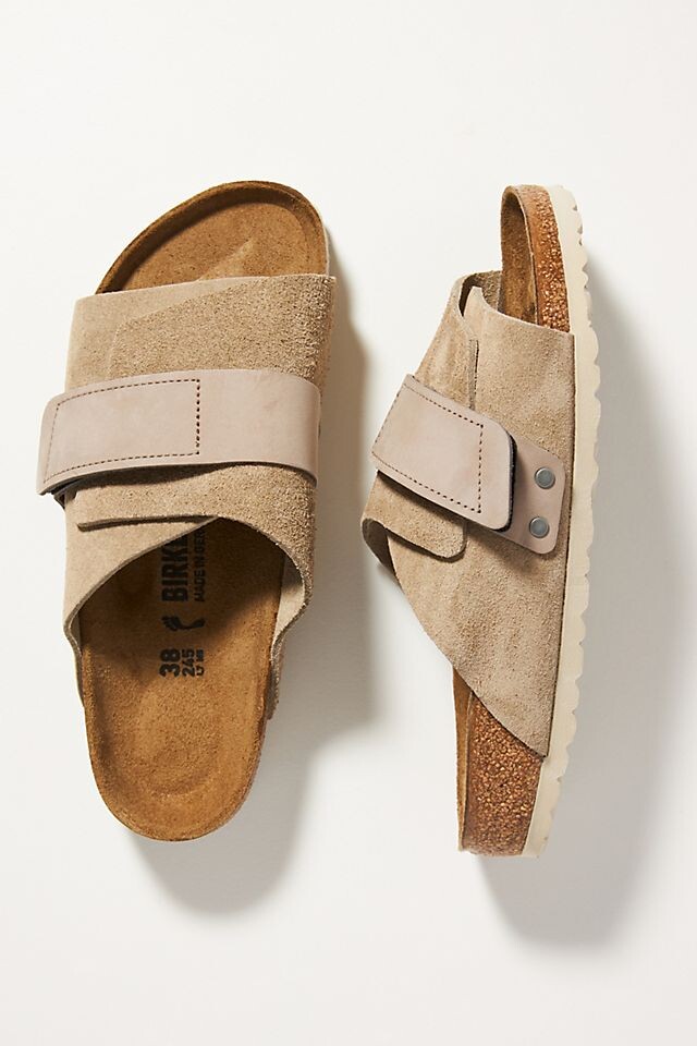 

Замшевые сандалии Birkenstock Kyoto, темно-коричневый