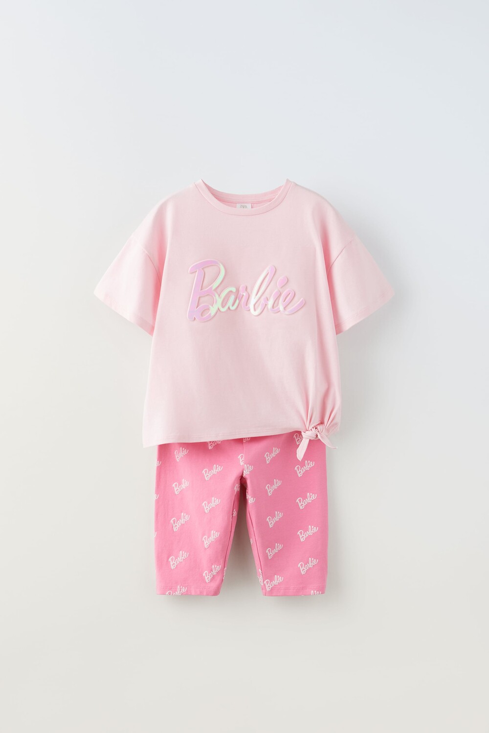 

Футболка и леггинсы barbie mattel Zara, розовый