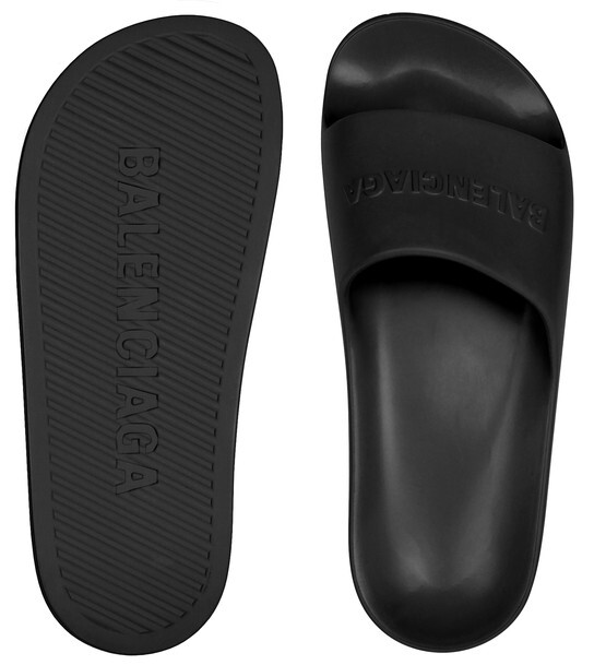 

Массивные резиновые сандалии Balenciaga, черный