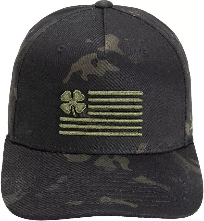 цена Black Clover Мужская черная мультикамуфляжная кепка для гольфа Clover Nation, черный
