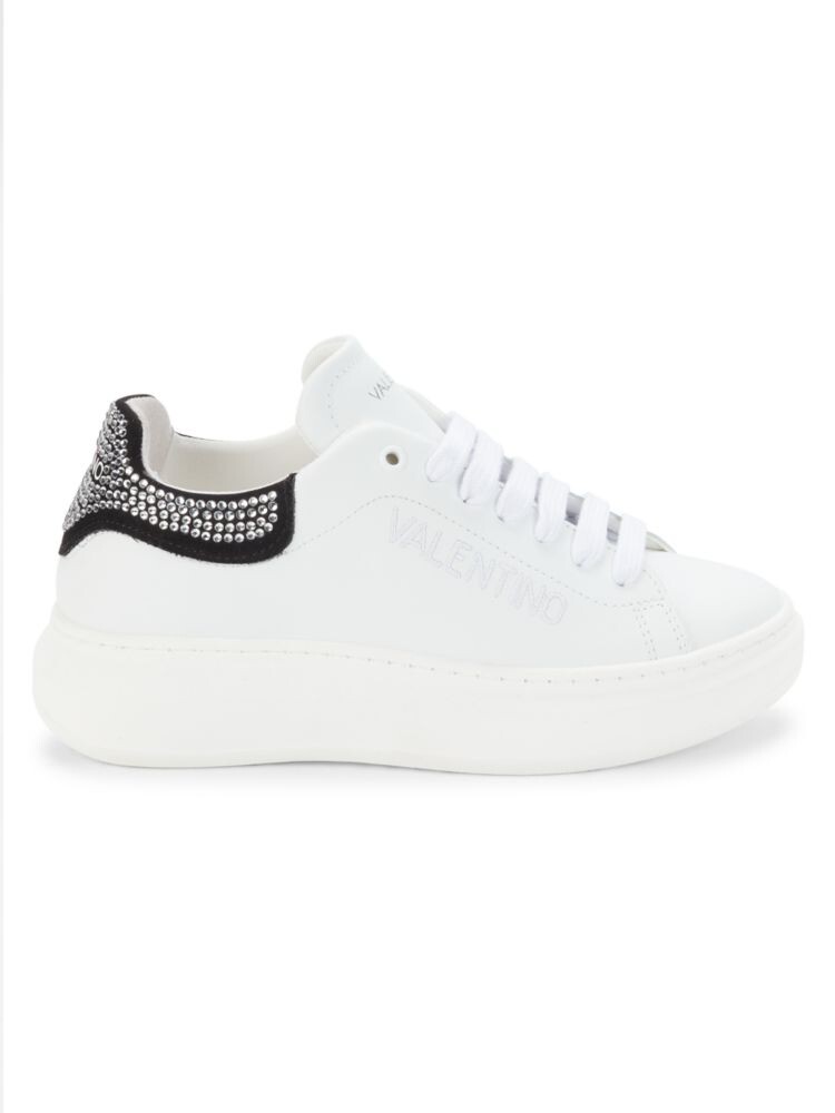 

Кожаные кроссовки Fresia с шипами Mario Valentino, цвет White Black, Белый