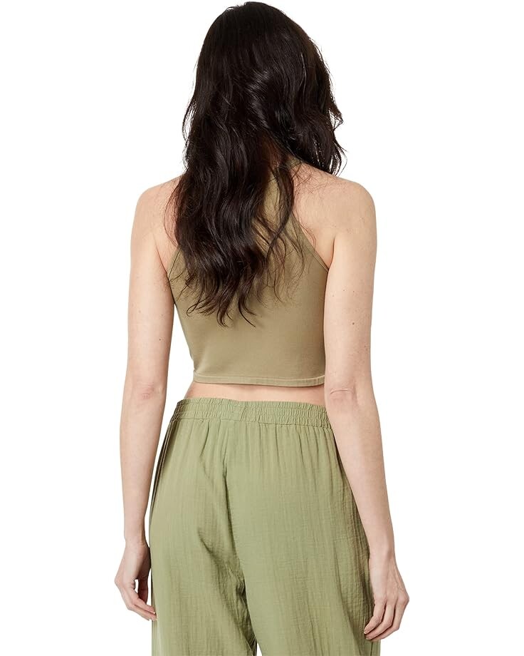

Брюки Mod-o-doc Double Layer Gauze Easy-Fit Cropped Trousers, цвет Forest Fern