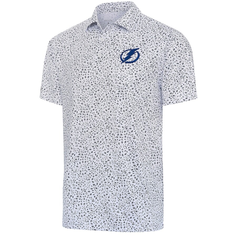 

Поло с коротким рукавом Antigua Tampa Bay Lightning, белый