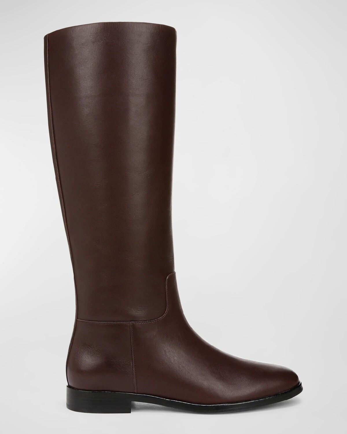 

Кожаные сапоги до колена, широкая икра Vince, цвет Ganache Wide Calf