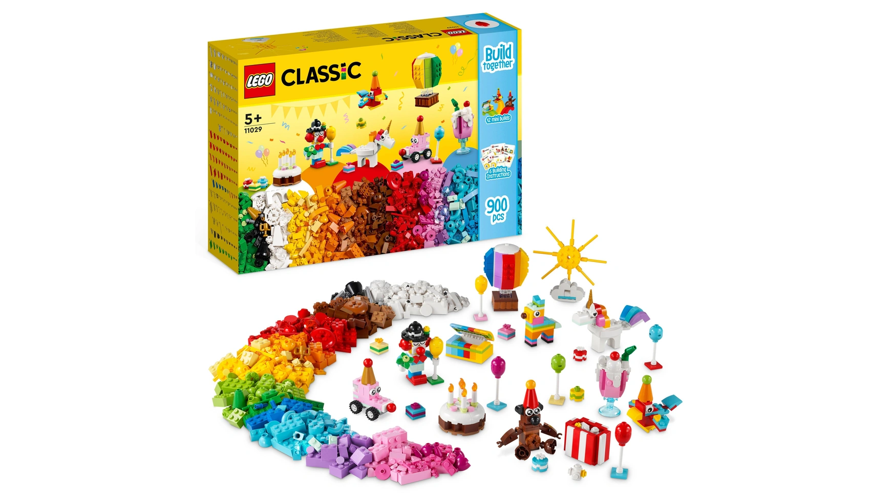 Lego Classic Набор строительных блоков для творческих вечеринок, коробка для строительных блоков для детей от 5 лет и старше