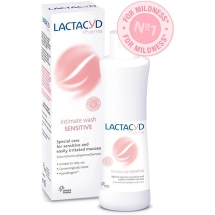 Lactacyd Pharma Sensitive гель для интимной гигиены 250 мл lactacyd средство для интимной гигиены pharma sensitive бутылка 250 мл