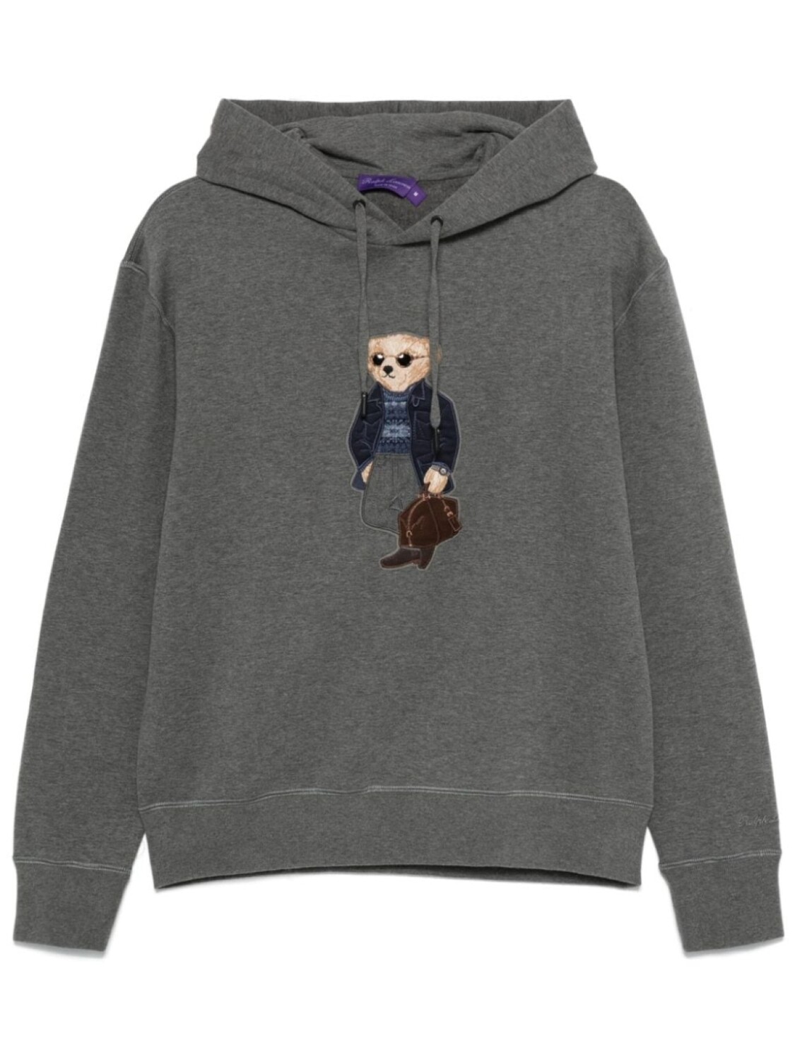 

Толстовка с капюшоном Ralph Lauren Purple Label Polo Bear, серый