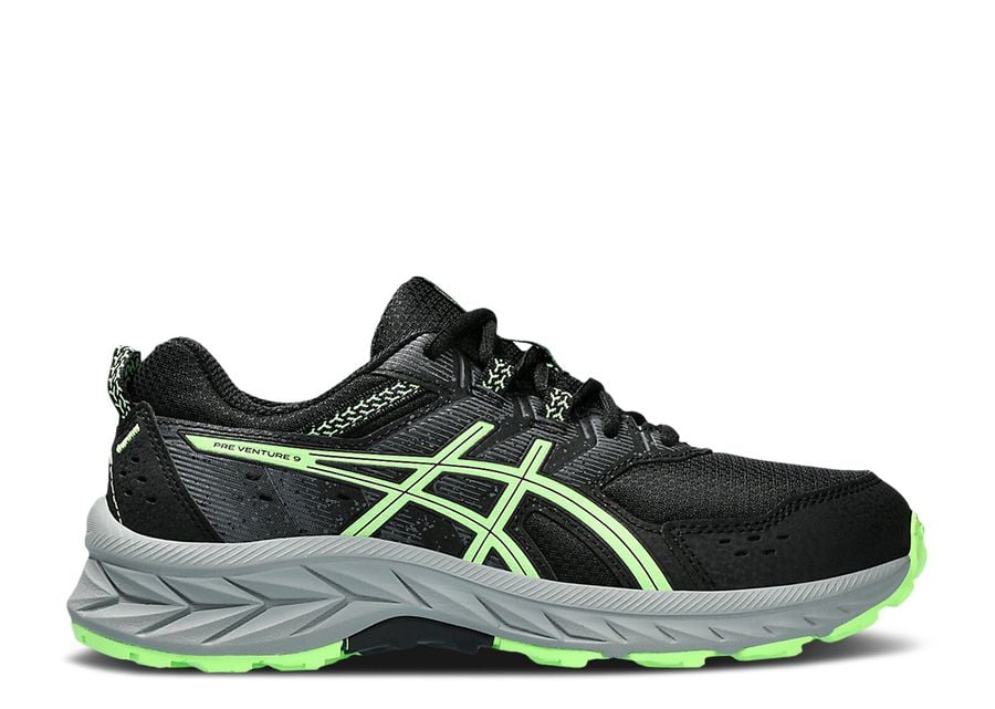 

Кроссовки ASICS Gel Venture 9 Gs 'Black Illuminate Green', черный