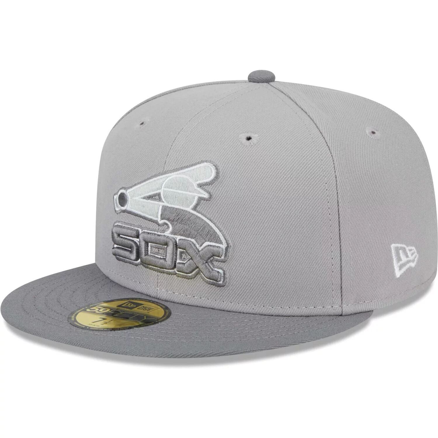 

Мужская серая кепка New Era Chicago White Sox с логотипом Throwback Logo зеленая шляпа-комбинезон 59FIFTY