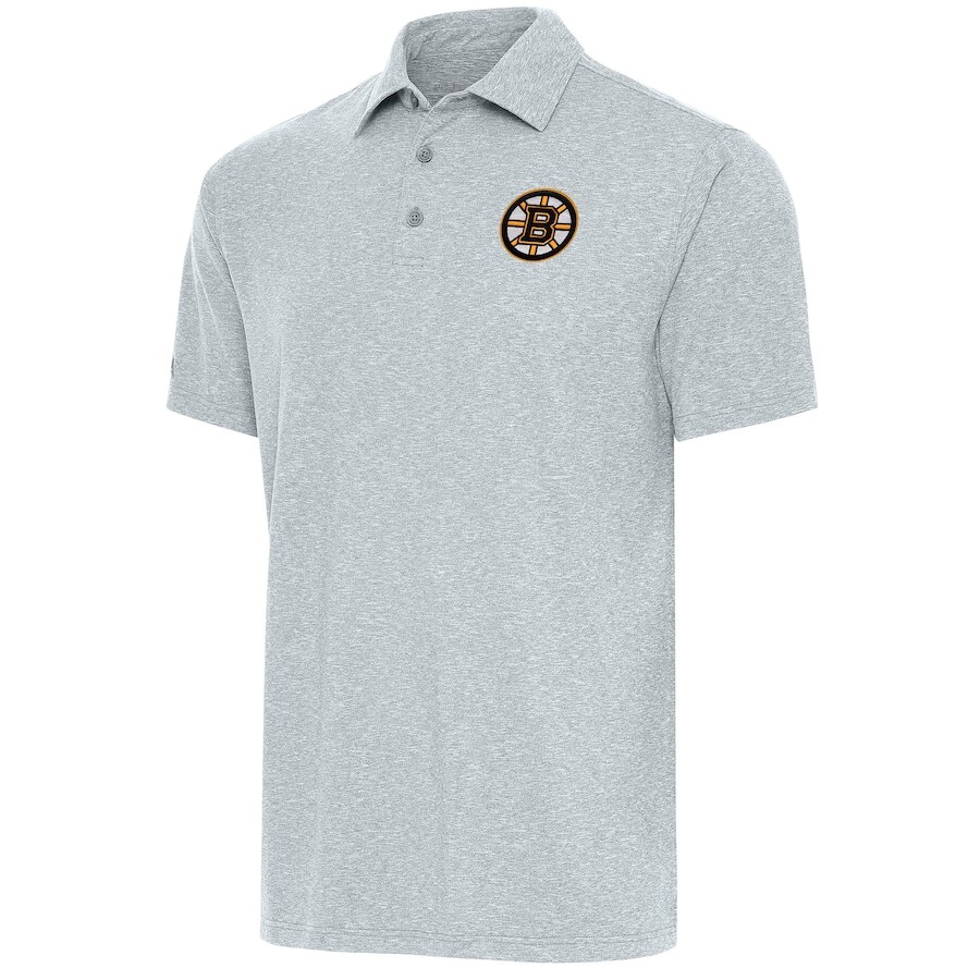 

Поло с коротким рукавом Antigua Boston Bruins, серый