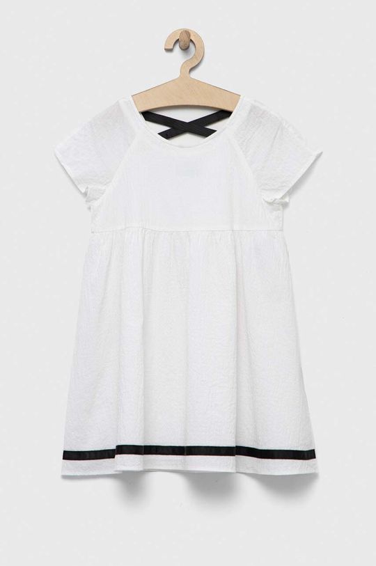 Платье маленькой девочки United Colors of Benetton, белый платье united colors of benetton для женщин 22a 1244dv00i 100 l