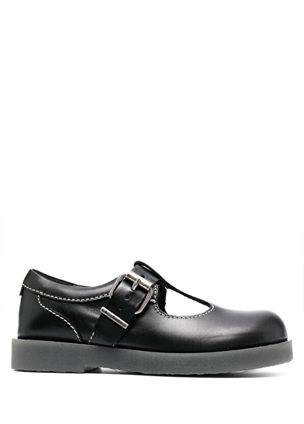 

Женские кожаные лоферы с черным поясом Acne Studios