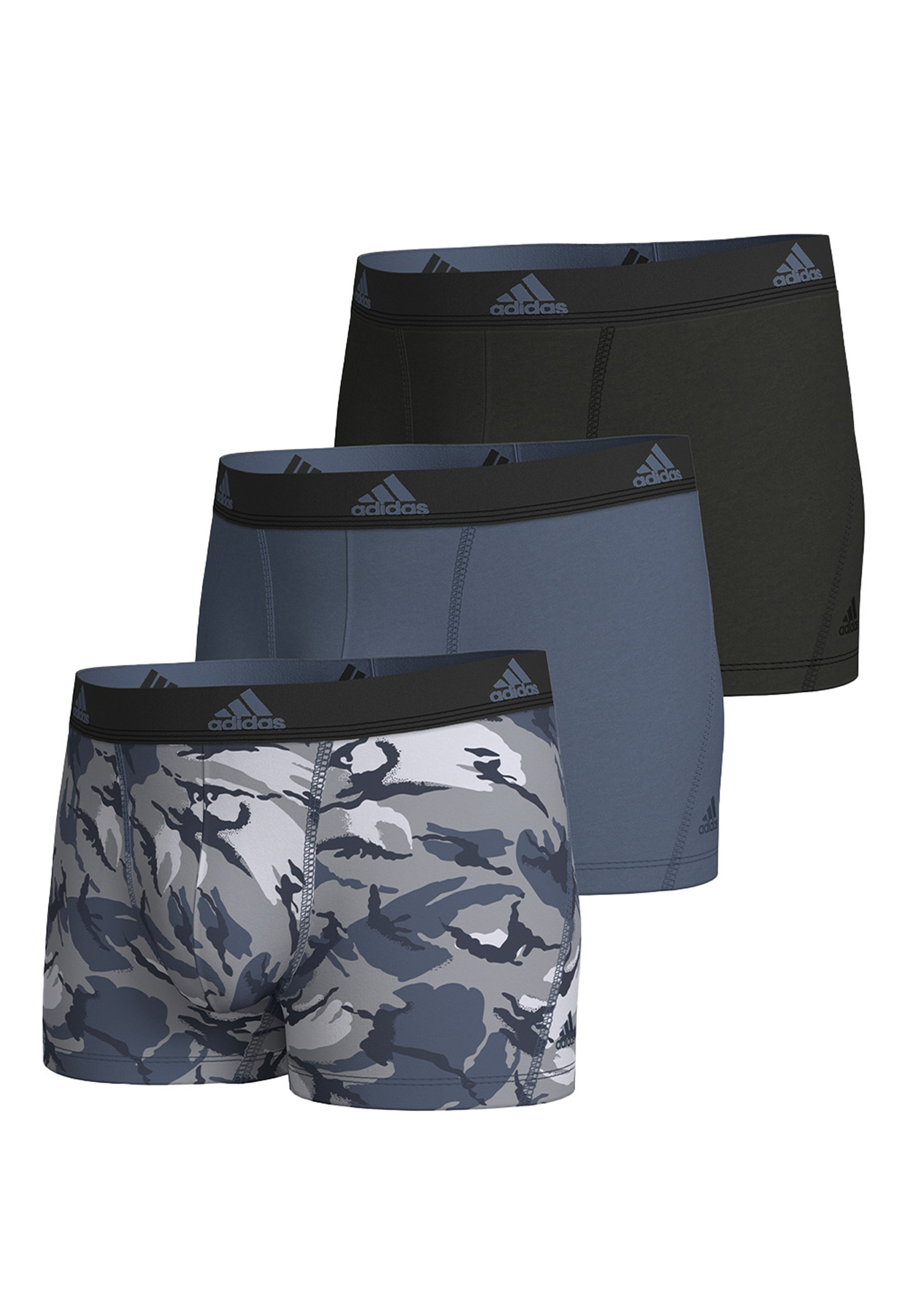 Трусы Adidas Sportswear Retro Short/Pant Active Flex Cotton, серый/синий/черный