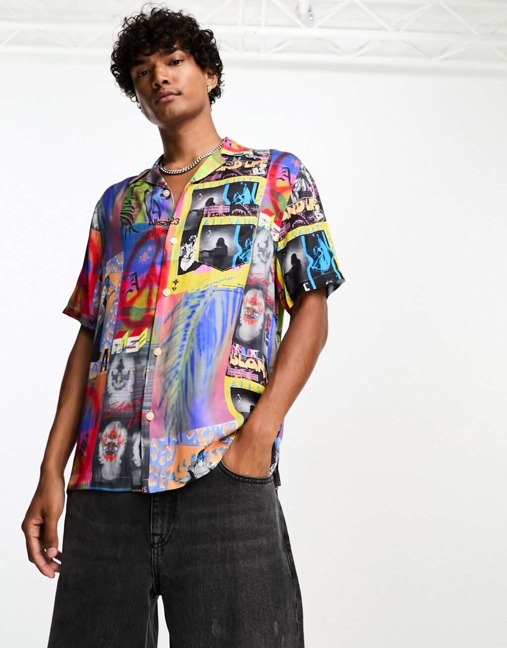 

Разноцветная рубашка AllSaints Karnival