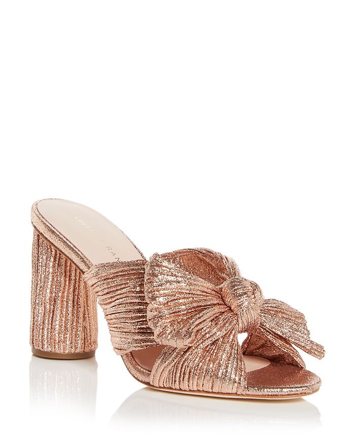 

Женские шлепанцы Penny со складками на высоком каблуке Loeffler Randall