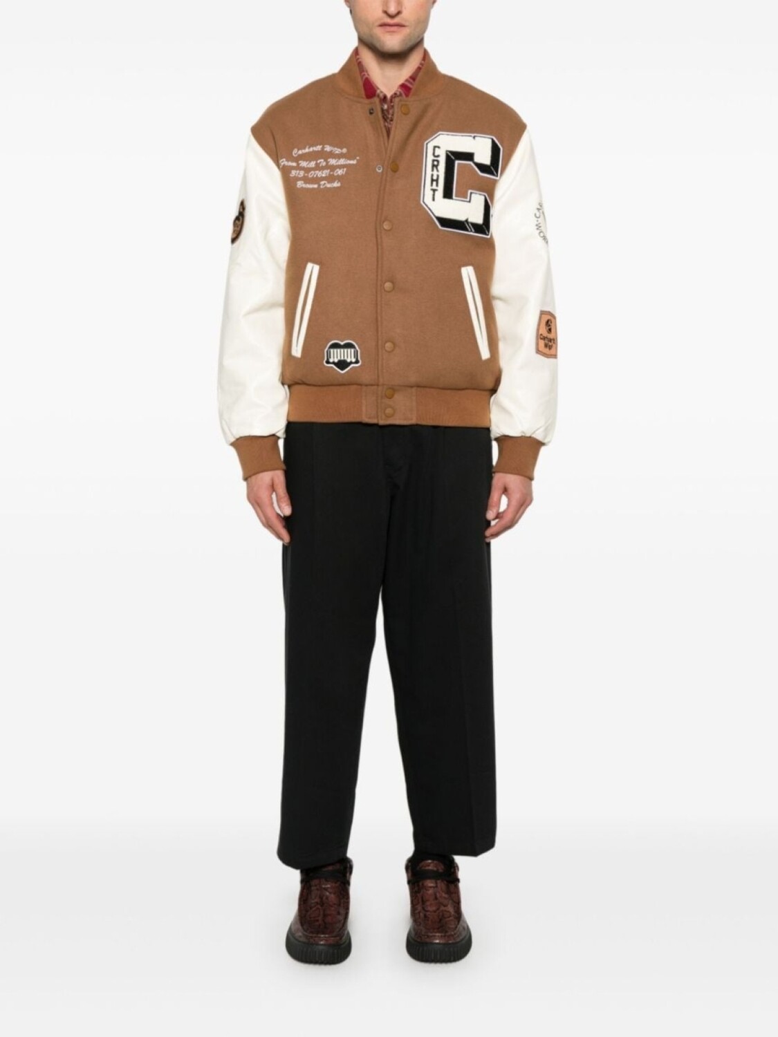 

Куртка-бомбер Carhartt WIP Brown Ducks, коричневый