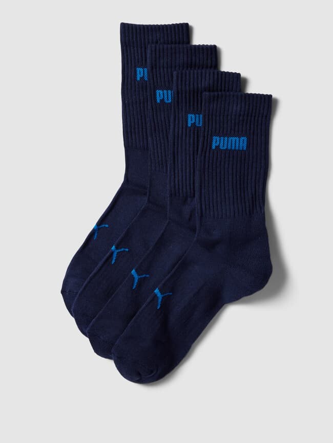 

Носки с надписью на этикетке, в упаковке 4 шт Puma, темно-синий