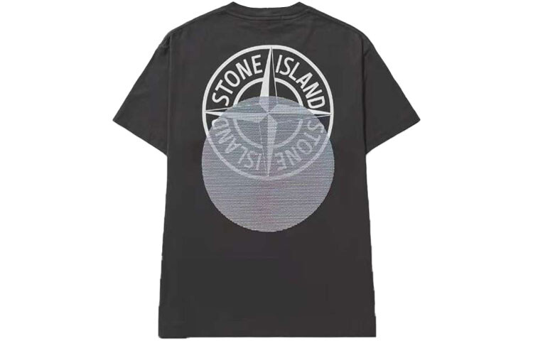 

Футболка мужская угольно-серая Stone Island, серый