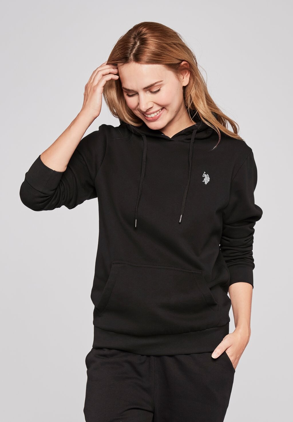 

Толстовка с капюшоном U.S. Polo Assn., черный