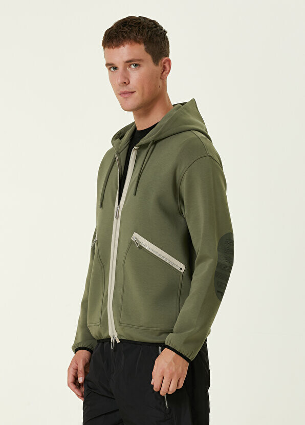 

Зеленый свитшот с капюшоном Emporio Armani