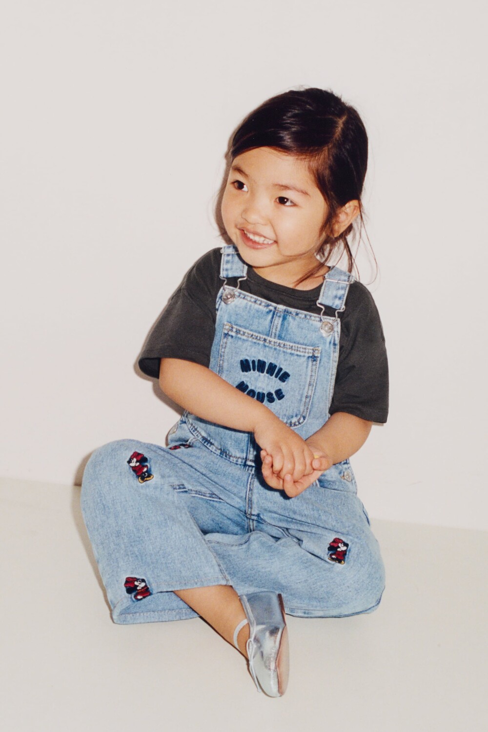

Джинсовый комбинезон, минни маус disney Zara, синий