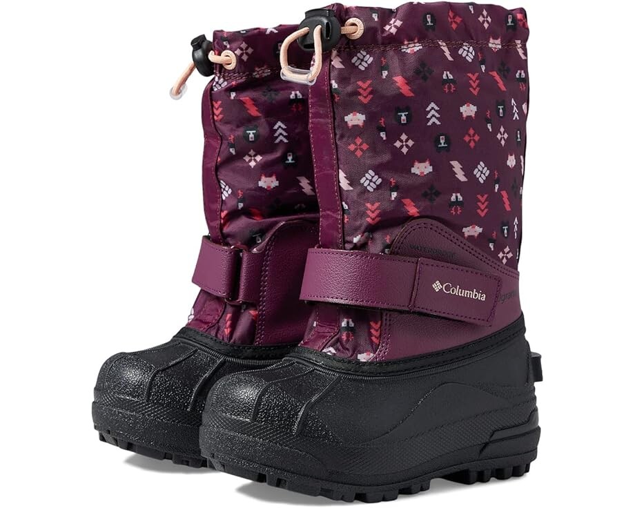 

Ботинки Columbia Powderbug Forty Print, цвет Marionberry/Peach Blossom