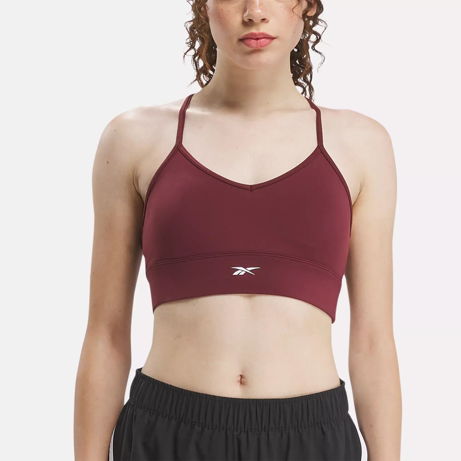 

Спортивный бюстгальтер для тренировок Reebok, бордовый