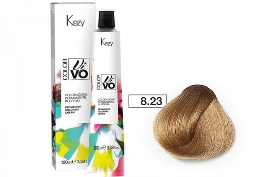

Краска для волос Kezy Color Vivo 100 мл 8.23 ​​бежевый золотистый светлый блондин