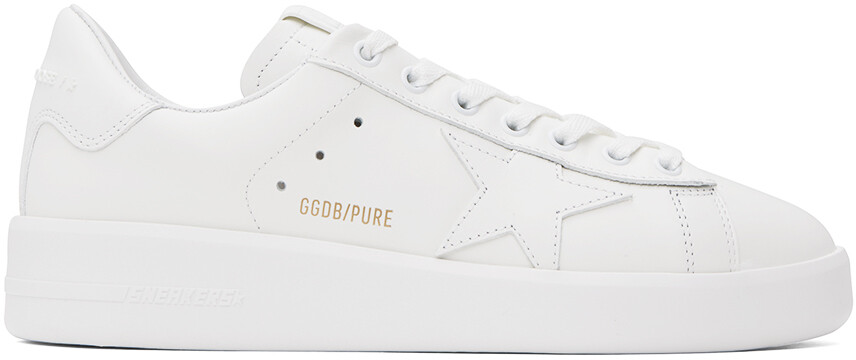 

Белые кроссовки Purestar Golden Goose, цвет Optic white