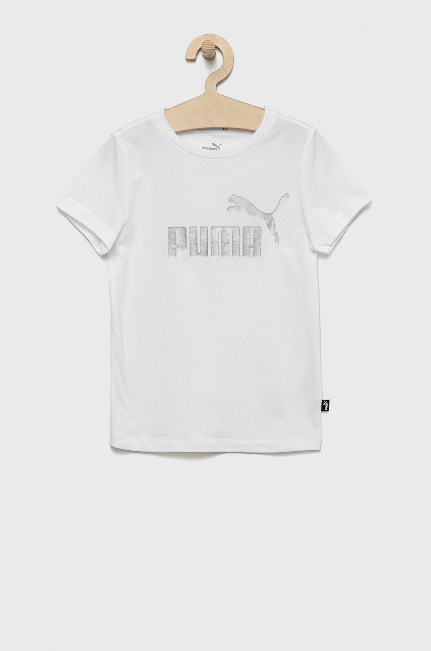 

Детская хлопковая футболка Puma, белый