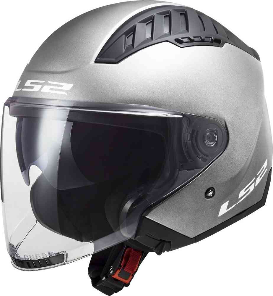 цена OF600 Реактивный шлем для вертолета LS2, серебряный матовый