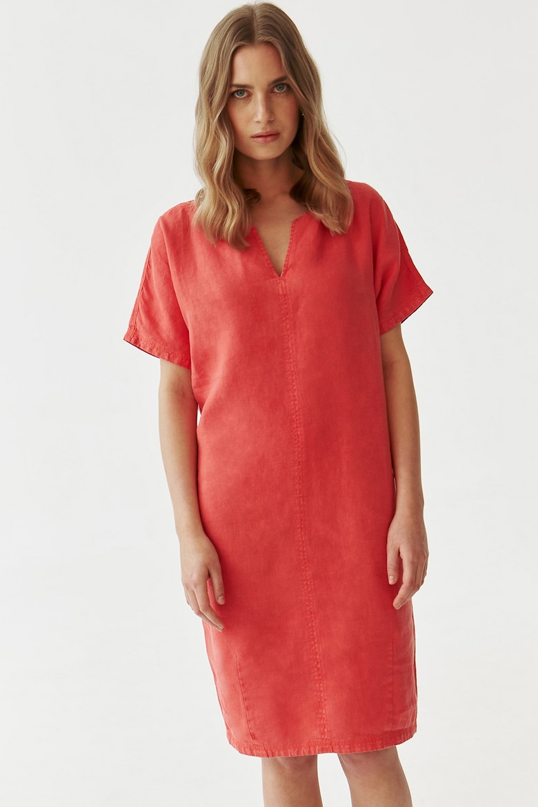 Однотонное платье-рубашка Tatuum, красный платье рубашка tatuum
