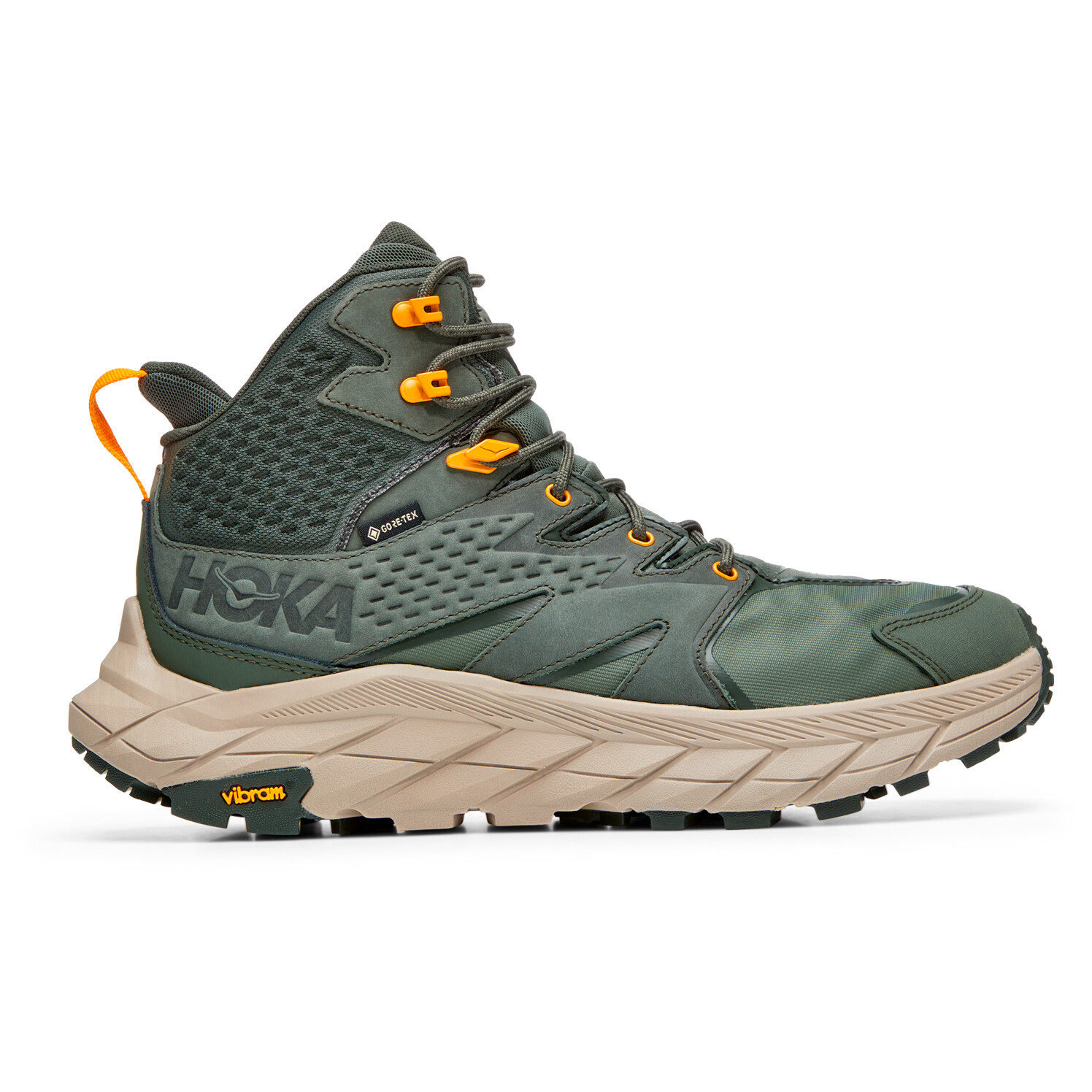 

Ботинки для прогулки Hoka Anacapa Mid GTX, цвет Thyme/Radiant Yellow