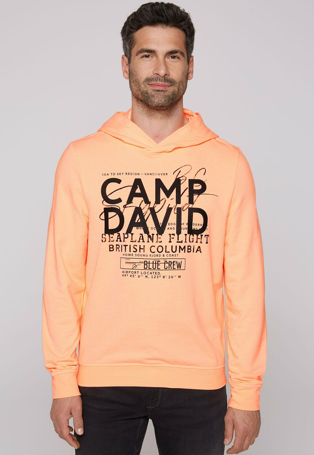 

Толстовка с капюшоном MIT LABEL Camp David, оранжевый