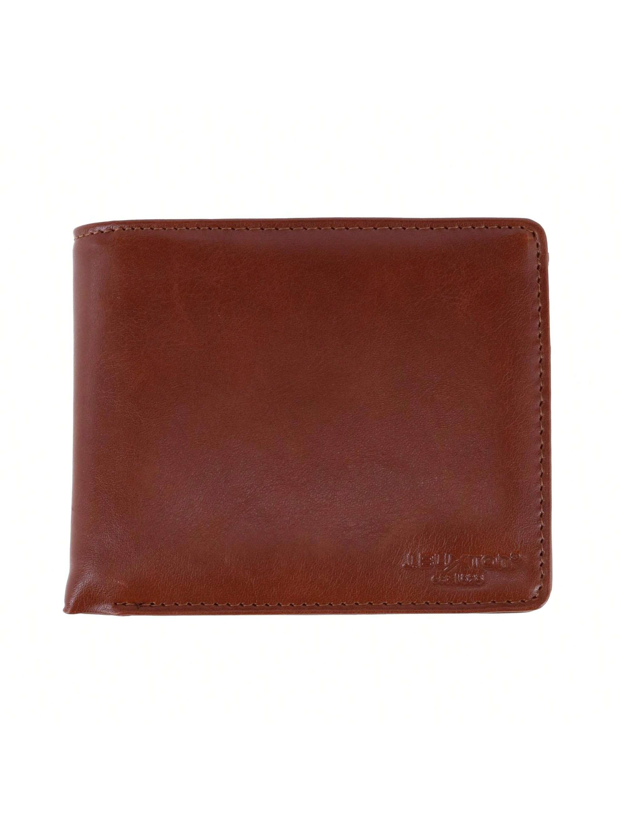 цена Мужской кошелек Buxton из веганской кожи с RFID-метками и двойным складыванием, коричневый