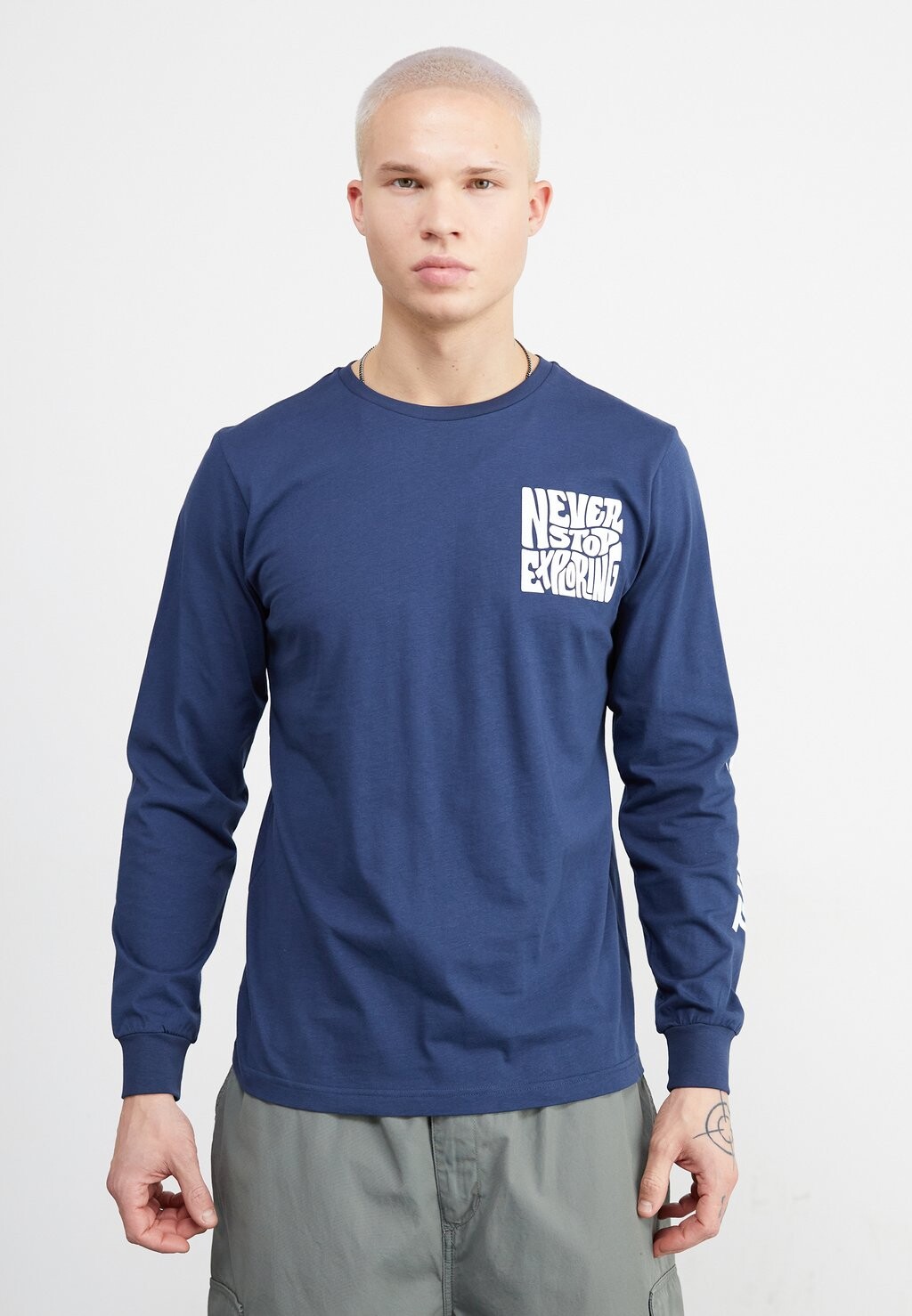 

Топ с длинными рукавами The North Face, темно-синий