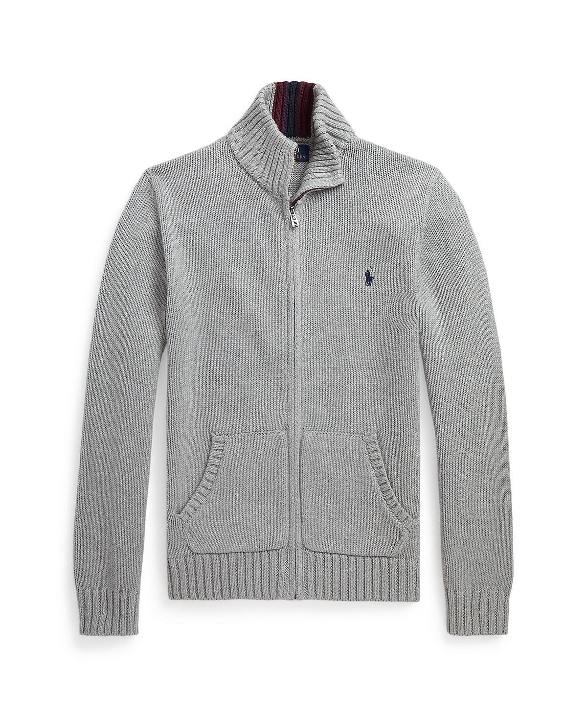 

Хлопковый свитер с молнией во всю длину для больших мальчиков Polo Ralph Lauren