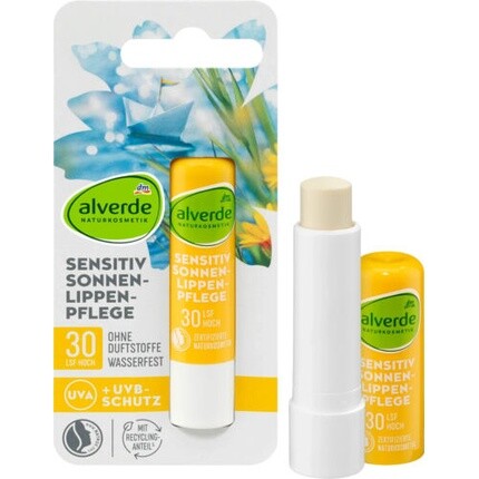 

Alverde Sun Lip Care SPF 30 4,8 г водостойкий веганский крем без отдушек НОВИНКА