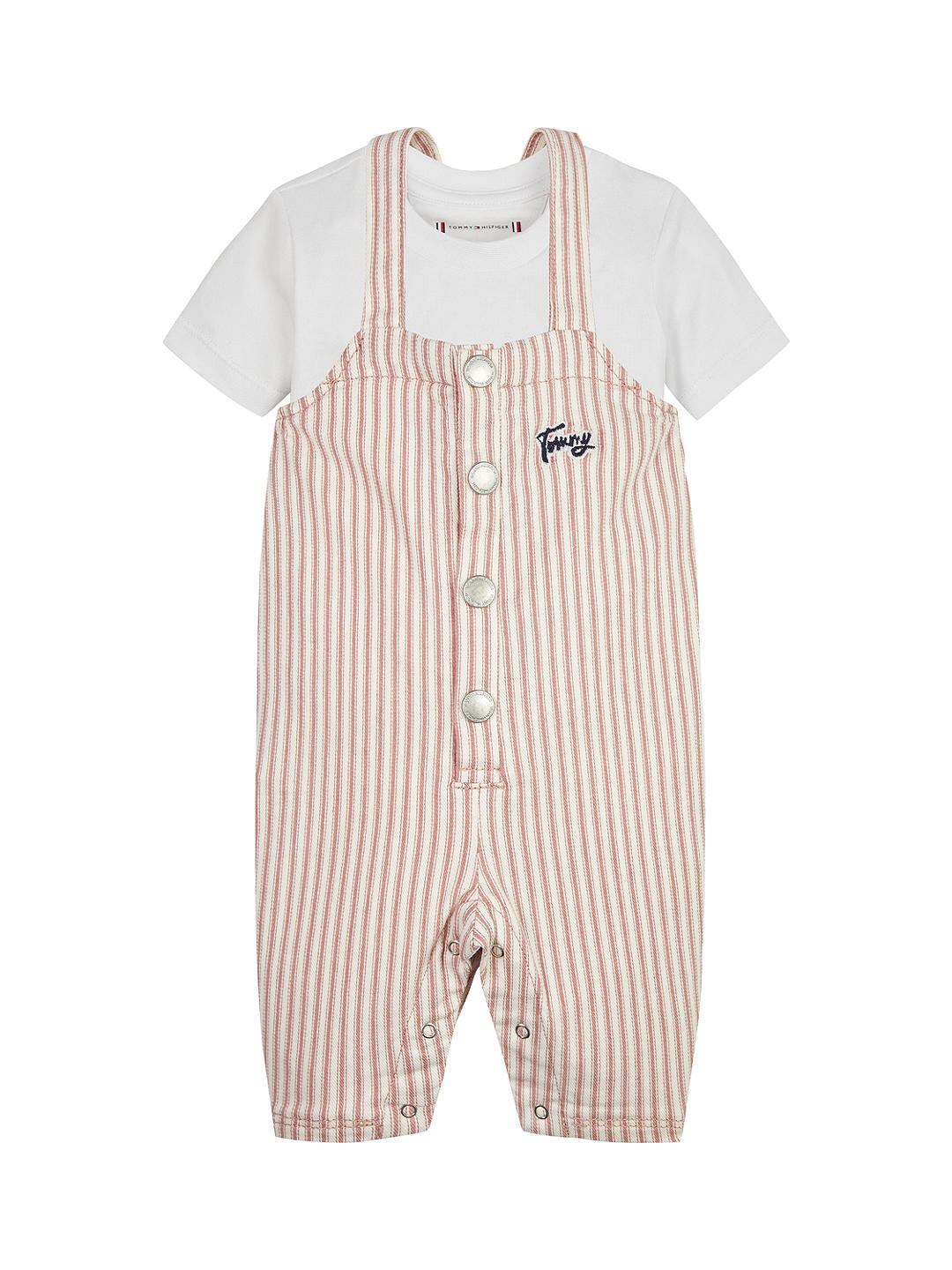 

Комбинезон Tommy Hilfiger Baby Stripe, Лазерная розовая полоска