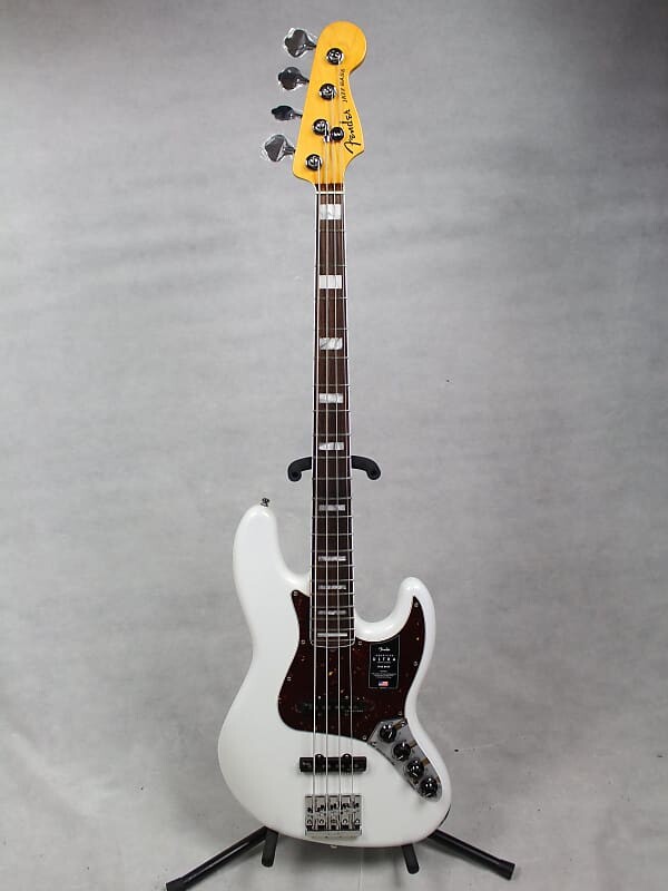 

Басс гитара Fender American Ultra Jazz Bass Arctic Pearl w/ Elite Molded Case