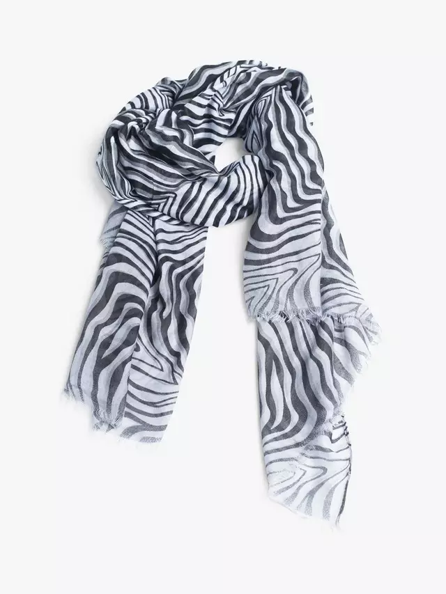 

Шарф Bloom & Bay Delta Square Zebra, цвет black/grey