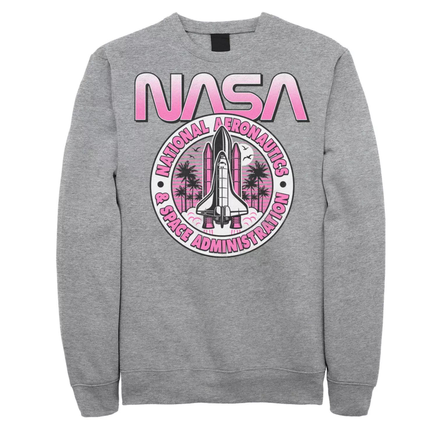 Мужская розовая толстовка с логотипом NASA Licensed Character